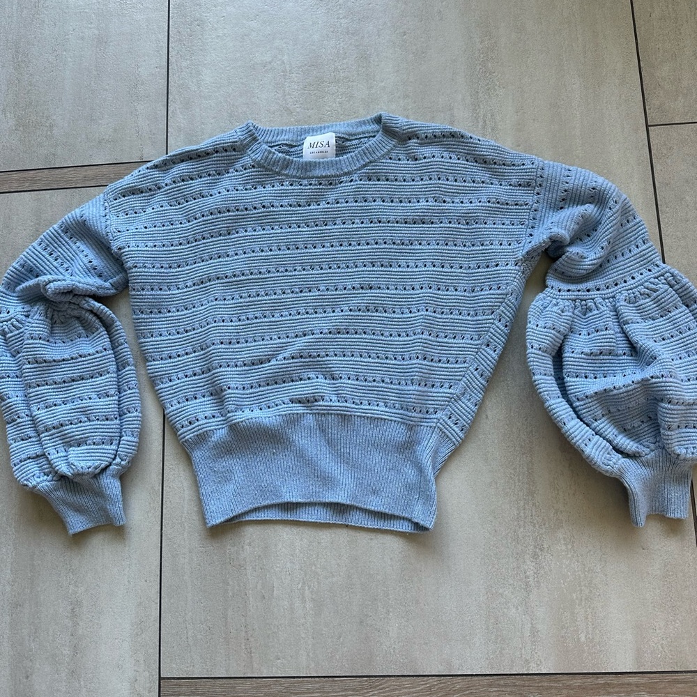 Misa Los Angeles Puff Sleeve Sweater